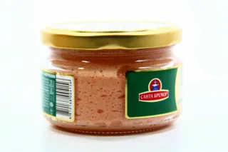 Santa Bremor delicacy capelin roe with smoked salmon glass jar 180g — photo 3