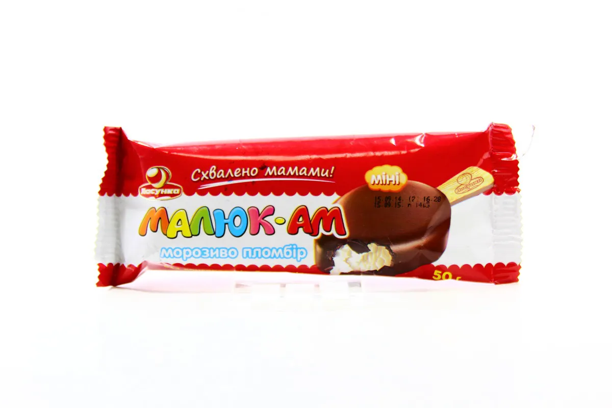 Lasunka Baby-Am ice cream plombir in creamy glaze 15% 50g