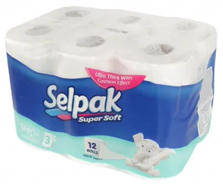 3-Ply White Toilet Paper 12 pcs — photo 5