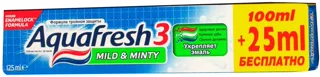 Зубна паста Aquafresh М'яко-м'ятна формула потрійного захисту 125 мл — фото 2