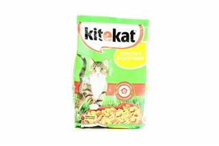 Kitekat dry food for adult cats with chicken and vegetables 400g — photo 5