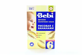 Каша дитяча Bebi Банан рисова молочна суха швидкорозчинна — фото 2