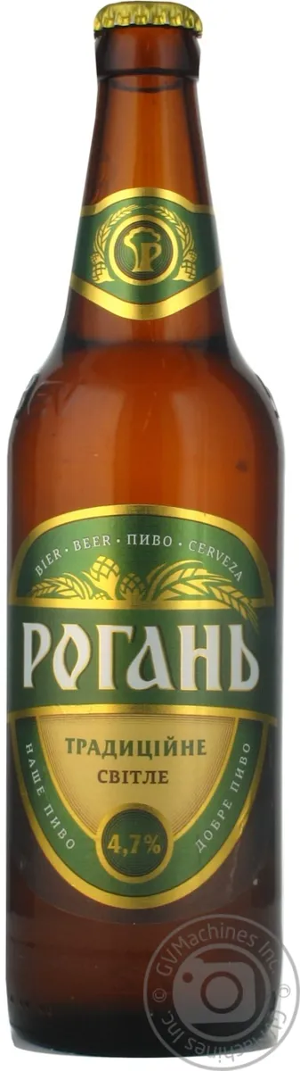 Пиво Рогань Традиційне Світле 4.7% 500мл