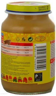 Hame apricot puree with cream for children 6+ months glass jar 190g — photo 4