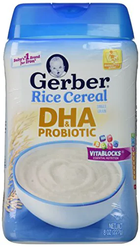 Gerber 1st Foods Baby Cereal - DHA and Probiotic Rice - 8 oz