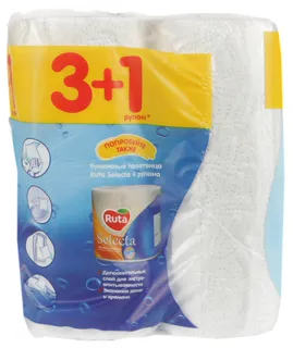 Ruta Universal White Paper Towels 2-ply 4pcs — photo 2