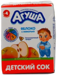Agusha Apple Juice with Pulp 0.2L — photo 5