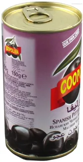 Coopoliva black pitted olives tin 350g — photo 4