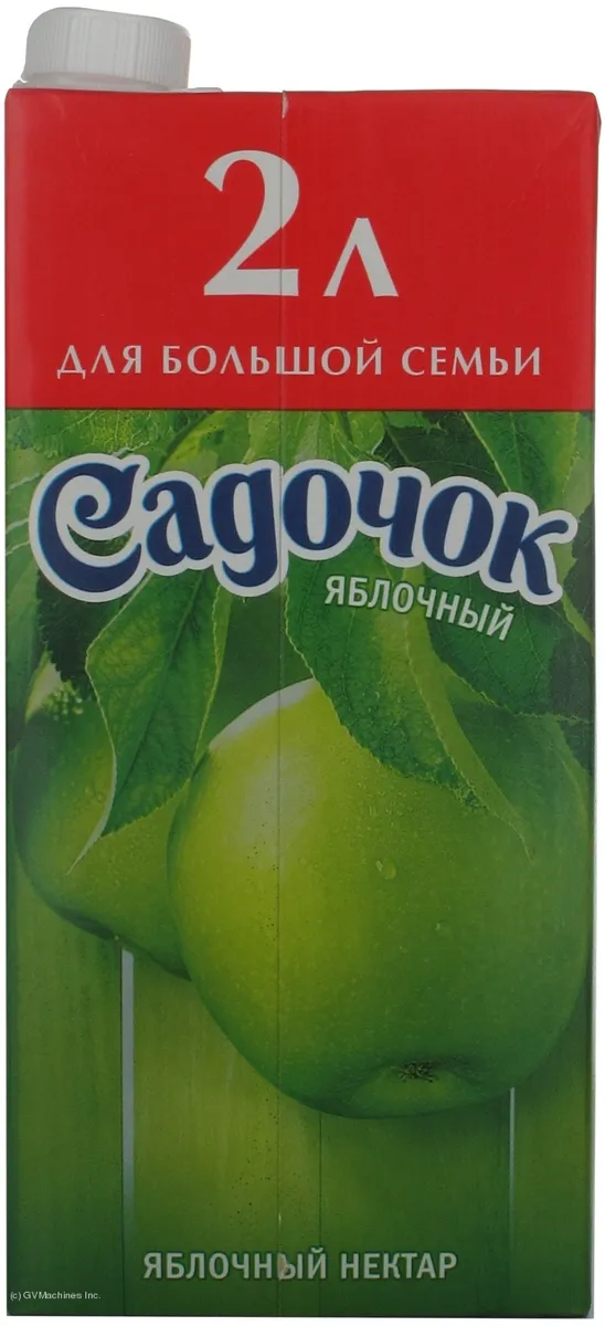 Sadochok Apple Nectar Clarified Pasteurized 2L