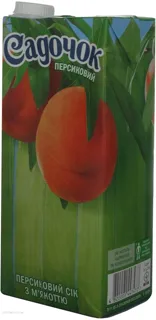 Sadochok Peach Juice with Pulp Sterilized 1L — photo 4