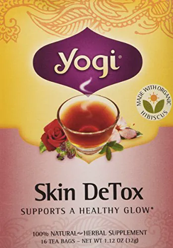 Yogi Teas Органічний трав'яний детокс для шкіри, 16 чайних пакетиків