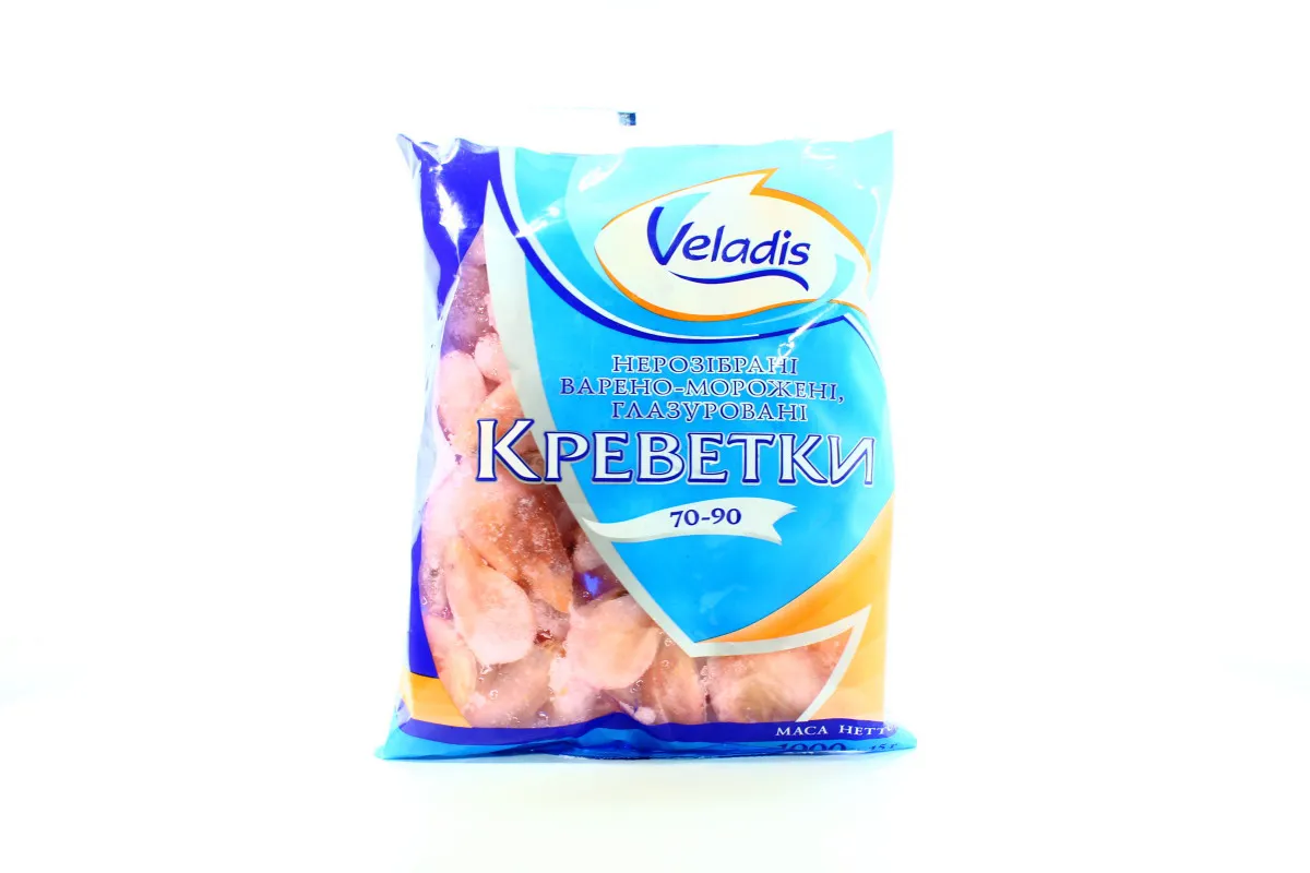 Veladis Boiled Shrimp in Shell 70/90 1kg