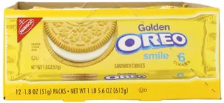 Oreo Golden Sandwich Cookies, single-serve packs, 1.8 oz (12 pack) — photo 4