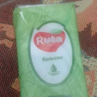 Ruta white aloe-scented paper 3-ply tissues 10pcs — photo 2
