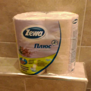 Туалетний папір Zewa Aqua Tube бузок 2 шари 184 відриви 4шт — фото 3