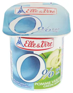 Elle&vire Green Apple Milk Dessert 0% 125g Plastic Cup — photo 2