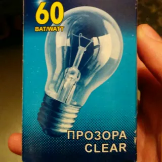 Iskra LZP A55 230V 60W E27 Clear Lamp — photo 4