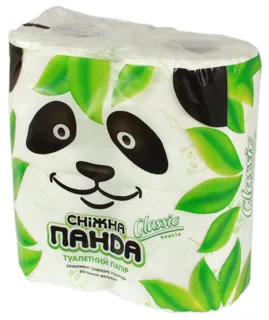 Snizhna Panda Classic Toilet Paper 2-ply 4pcs — photo 4