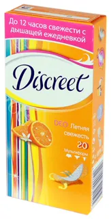 Discreet Deo Summer Fresh Multiform Daily Pantyliners 20 pcs — photo 4