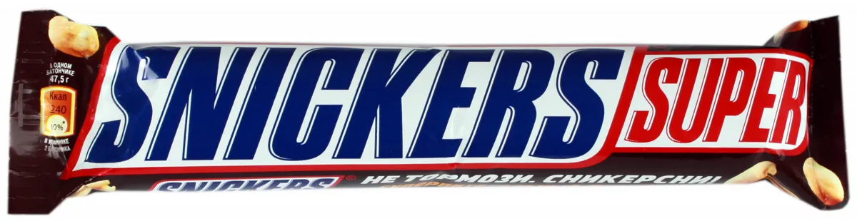 Shock 95г Snickers Super 4 * 32/1010 Ukr