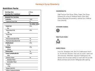 Hersheys Strawberry Syrup, 22oz Bottle (3 pcs) — photo 3