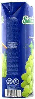 Sandora White Grape Juice No Sugar 1000ml Tetra Pak — photo 2