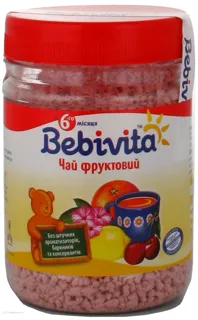 Bebivita Children's Instant Fruit Tea from 6 Months 130g Plastic Jar — photo 5