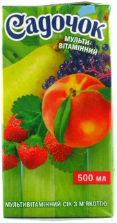 Sadochok Multivitamin Juice with Pulp Sterilized Tetra Pak 500ml — photo 4