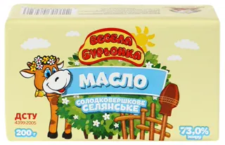 Vesela Buryonka Village Sweet Cream Butter 73% 200g — photo 2