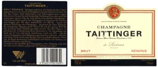 Taittinger Brut Reserve Champagne 0.75L — photo 6