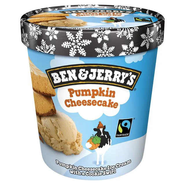 Ben & Jerrys Pumpkin Cheesecake Ice Cream 500ml