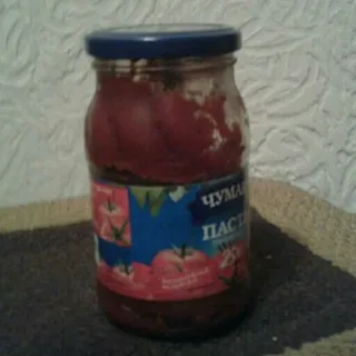 Chumak Tomato Paste 25% 380g Glass Jar — photo 2
