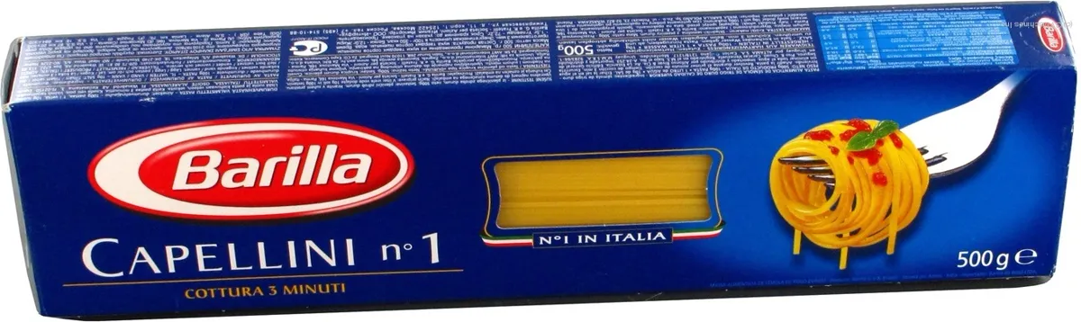 Макарони Barilla Capellini N1, картонна упаковка 500г