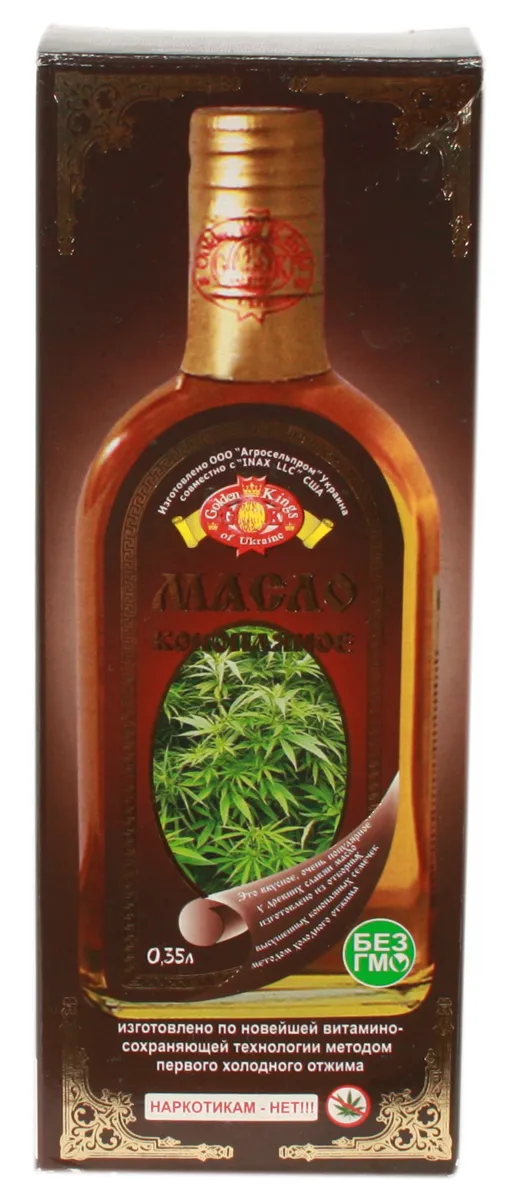 Golden Kings of Ukraine Hemp Oil First Cold Press Unrefined 350ml