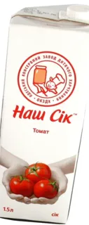 Nash Sok Tomato Juice Tetra Pak 1.43L — photo 2