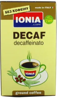 Ionia Decaffeinated Natural Roasted Ground Coffee 250g — photo 2