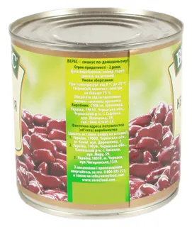 Veres Tender Red Beans 400g can — photo 2