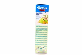 Каша Bebi Premium суха гречана з курагою та яблуком молочна 200г — фото 6