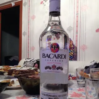 Bacardi Carta Blanca White Rum 40% Glass Bottle 1L — photo 10