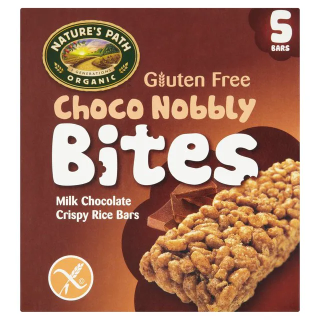 Natures Path Безглютенові хрусткі рисові пластівці Choco Knobbly