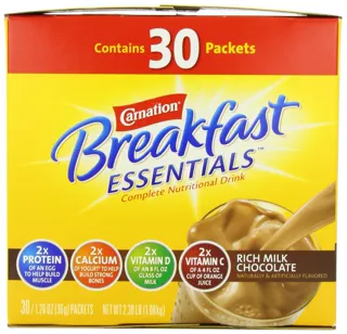 Nestle Carnation Breakfast Essentials Rich Milk Chocolate Drink, 1.26 oz (30 pack) — photo 10