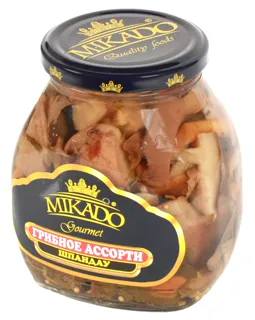Гриби Mikado асорті Шпандау 580 мл скляна банка — фото 2