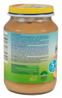Khamanek Hame Fruit Puree Peach-Banana for Children from 5 Months Glass Jar 190g — photo 2
