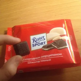 Ritter Sport Dark Chocolate with Marzipan Filling 100g — photo 4