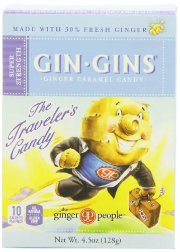The Ginger People BOOST суперсила імбирні цукерки, 4,5 унції (упаковка 12)