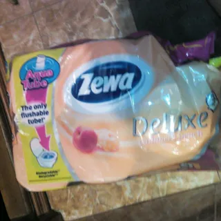 Zewa Deluxe Peach Toilet Paper 3x16 rolls — photo 2