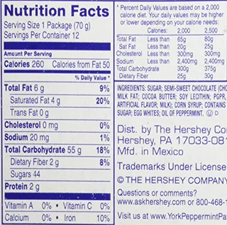 York Minis Unwrapped Dark Chocolate Mint Patties, 2.5 oz (12 pack) — photo 8