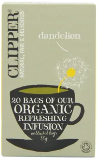 Clipper Organic Dandelion Infusions 20 Bags (Pack of 6, Total 120 Packets) — photo 8