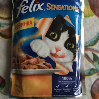 Корм для котів Felyks SENSE лосось у желе зі смаком тріски 85г — фото 3
