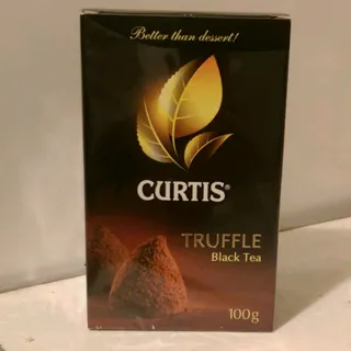 Curtis Truffle Black Tea Black Medium Leaf with Truffle Flavor and Cocoa Beans 100g — photo 5